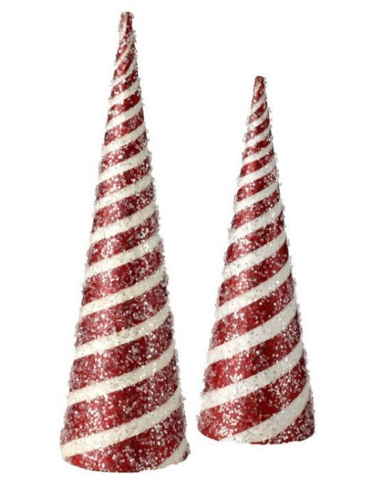 16" and 20" Candy Striped Cone - Set of 2