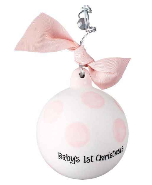 Pink Baby's 1st Rocking Horse Ornament