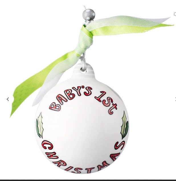 Stocking Baby's 1st Christmas Ornament