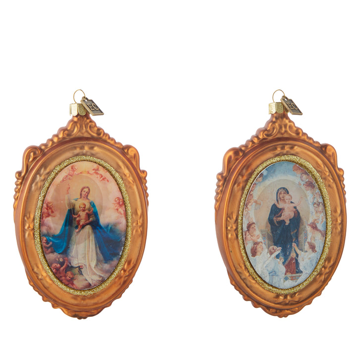 EC 5.5" Framed Madonna Portrait Ornament - Choose from 2 Styles