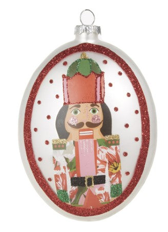 5.5" Nutcracker Oval Disc Ornament