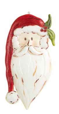 6" Santa Claus Ornament - Choice of 2 Styles