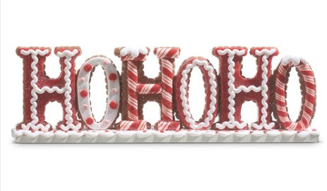 13.5" HO, HO, HO Word Art