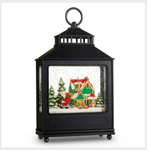 11" Elf Workshop Lighted Water Lantern