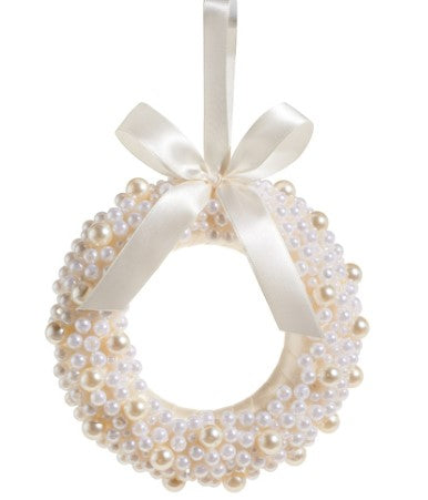 6.5" Pearl Wreath Ornament