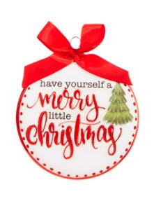 5" Christmas Wishes Disc Ornament - Choice of 2 Styles