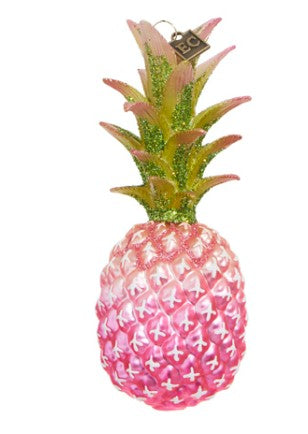 EC 5.5" Pink Pineapple Ornament