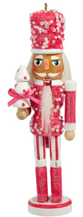 6" Nutcracker Ornament - Pink or Hot Pink