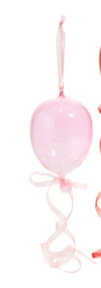 8" Balloon Ornament - Choice of Pink or Red