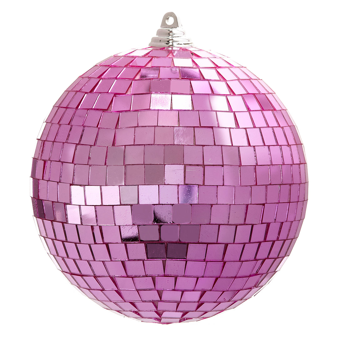 8" Pink Disco Ball Ornament