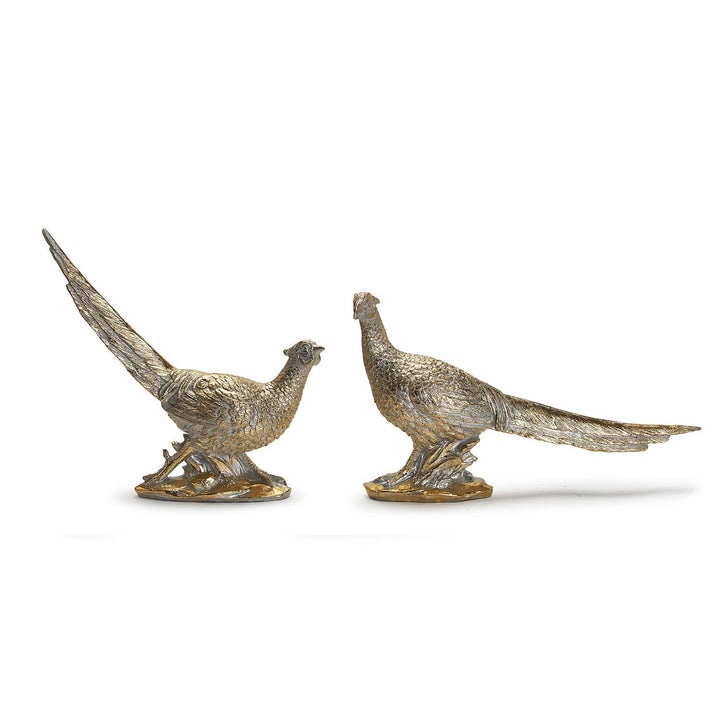 Set of 2 Golden Pheasant Sculptures