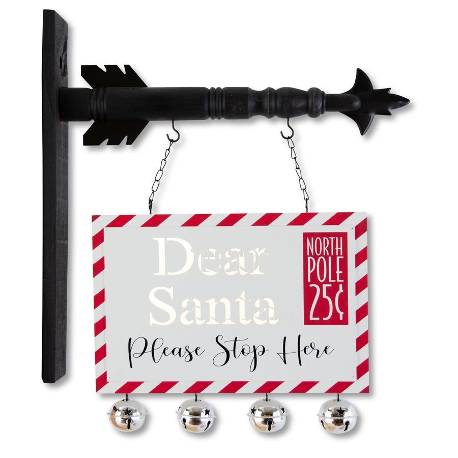 13" Dear Santa LED Postcard Sign (sign only - Holder sold sep)