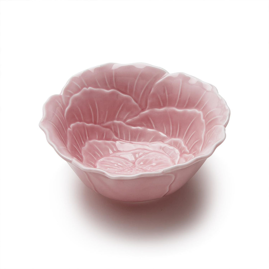 Pretty Pink Set of 4 Flower Tidbit Bowl - Porcelain