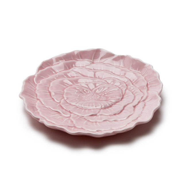 Pretty Pink Set of 4 Flower Tidbit Dish (food safe, dishwasher safe) - Porcelain