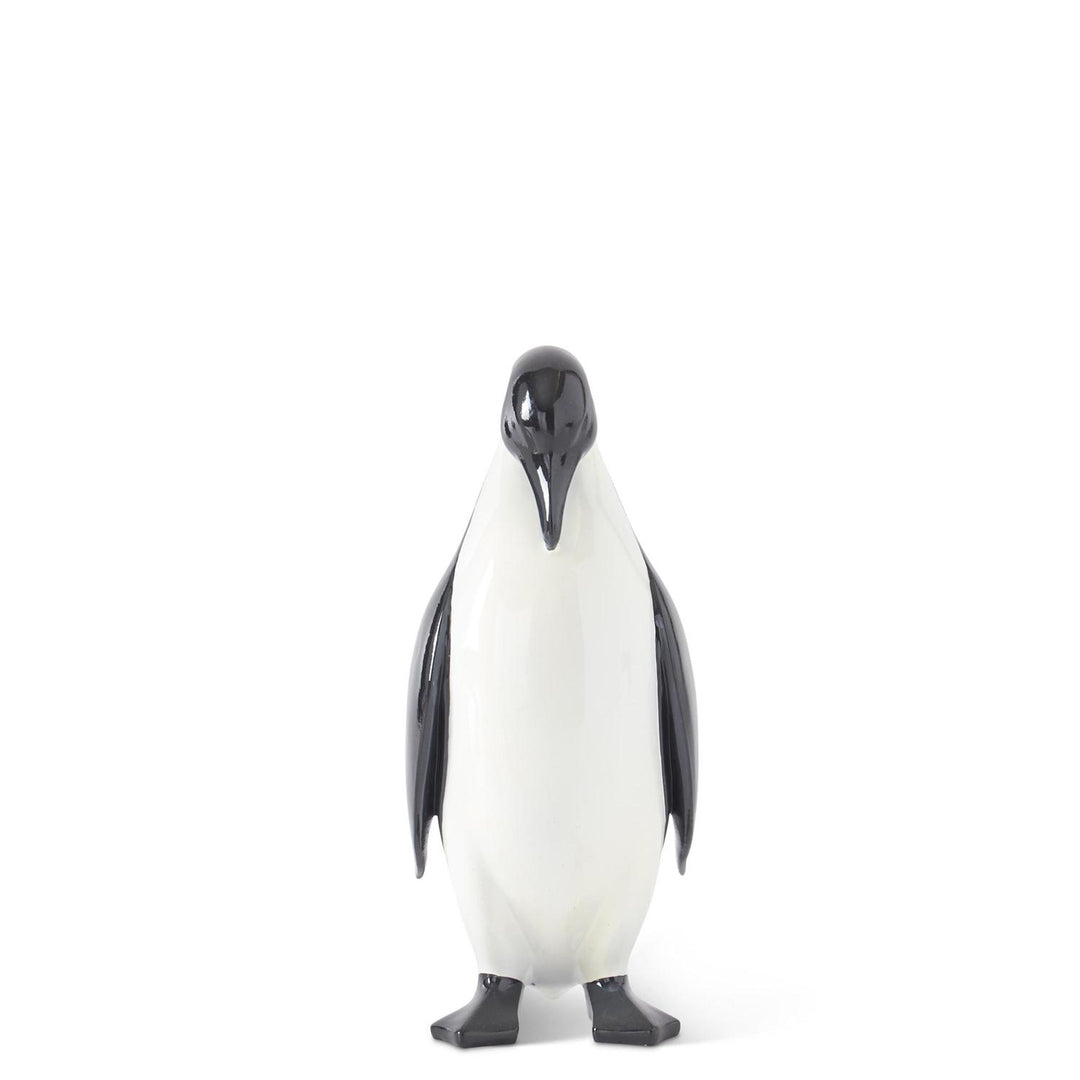 Black & White Glossy Resin Penguins - Set of 2