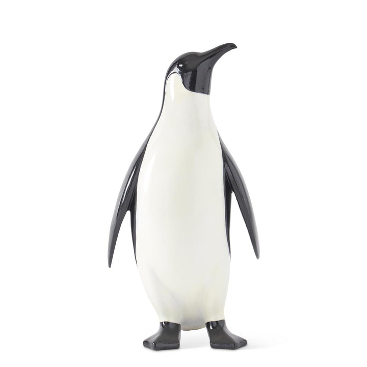 Black & White Glossy Resin Penguins - Set of 2