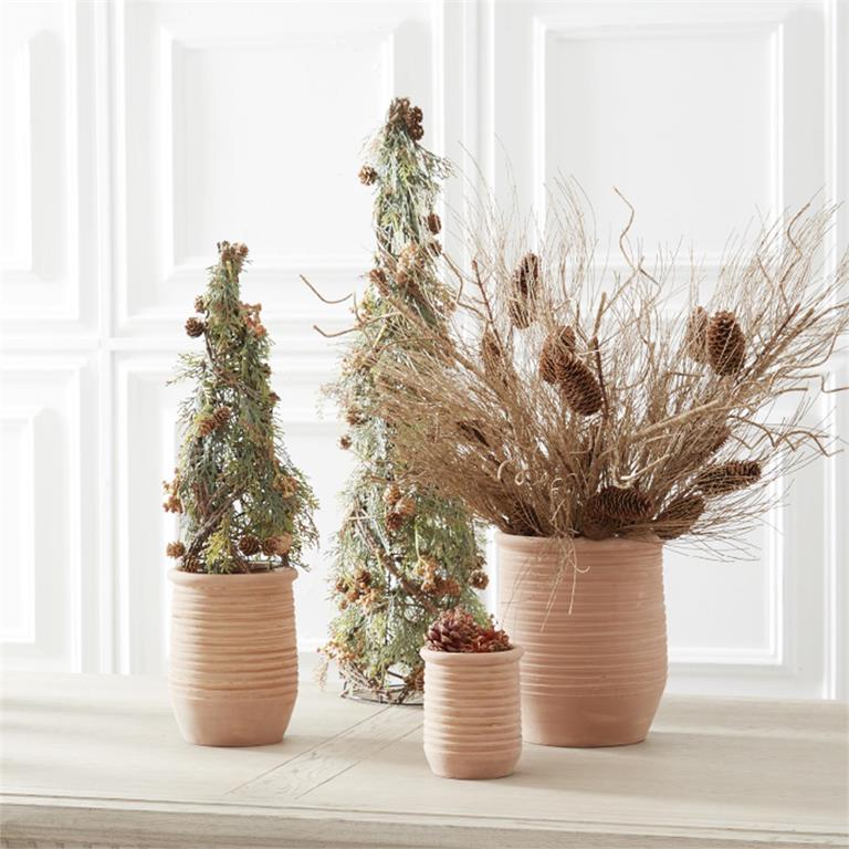 34" Brown Long Needle Pine Branch with Pinecones
