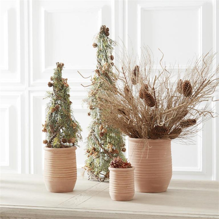 34" Brown Long Needle Pine Branch with Pinecones