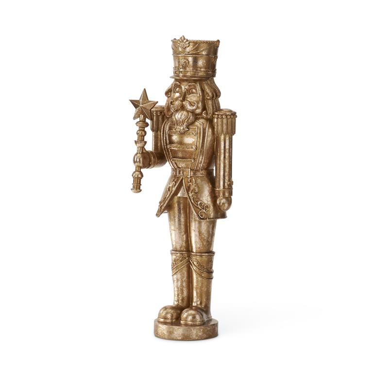 23.25"  Gold Nutcracker with Star Scepter