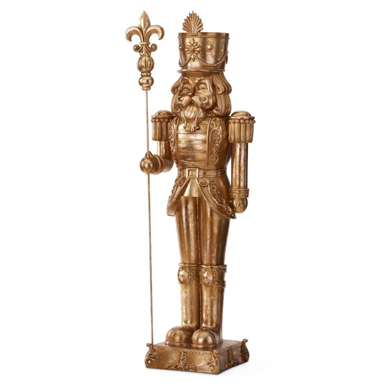 39" Gold Nutcracker wth Staff