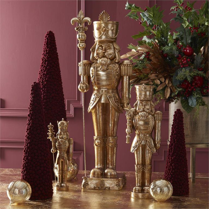 39" Gold Nutcracker wth Staff