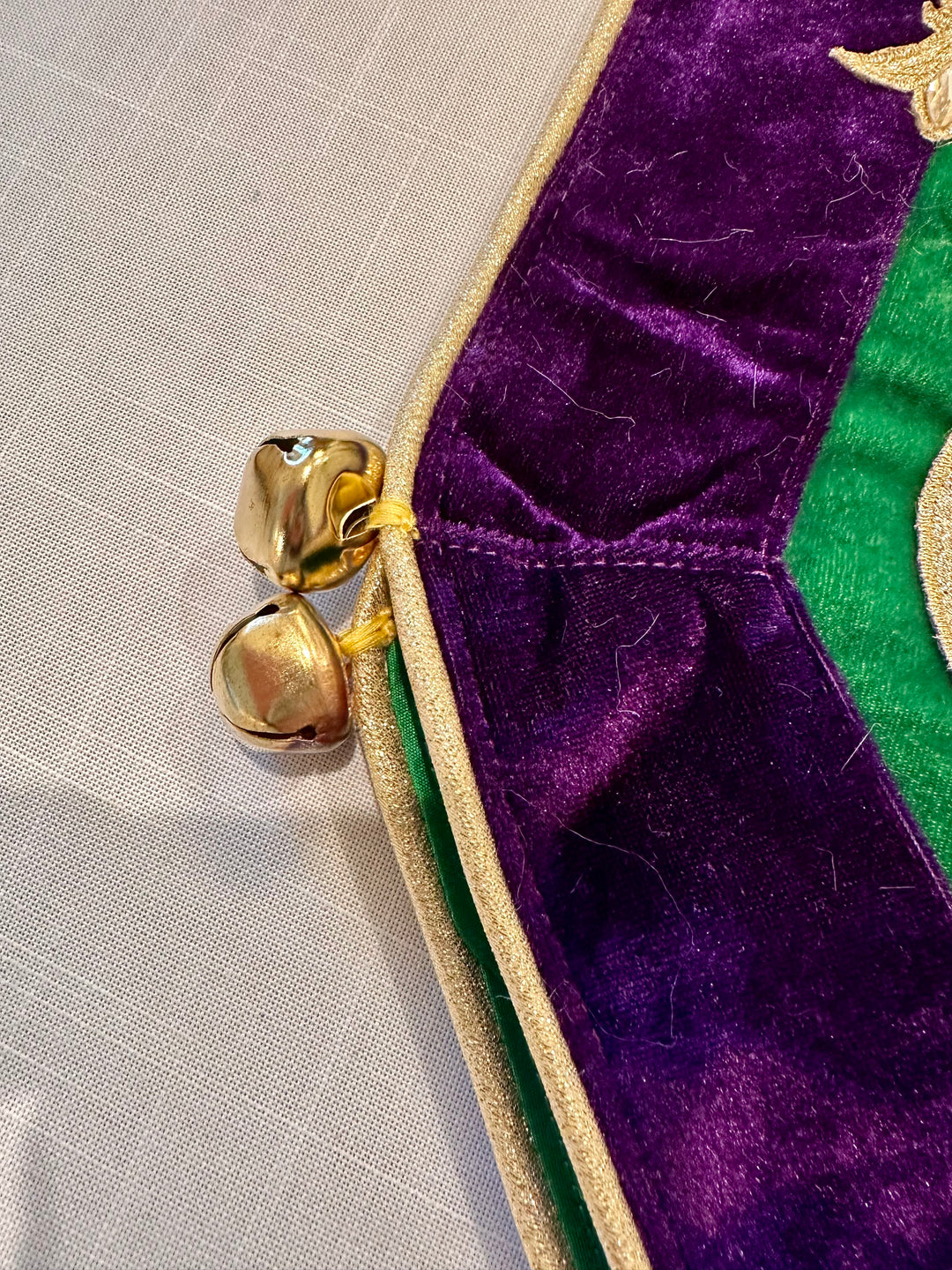 13" x 72" Mardi Gras Fleur De Lis Runner by Nancy Brown