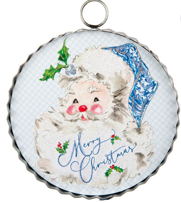 Mini "Blue Santa" Charm Ornament