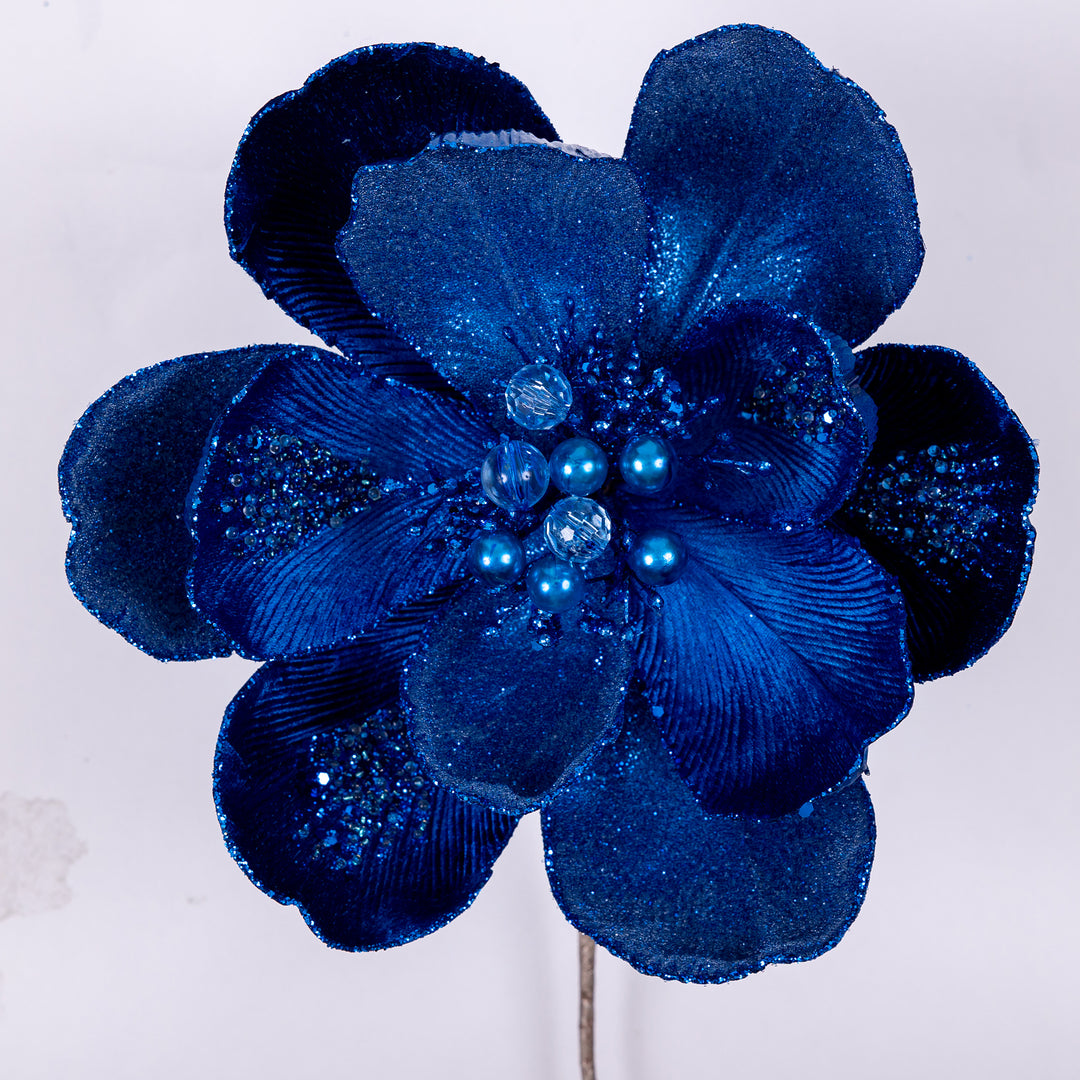 10" Grand Magnolia with Clip in Royal Blue