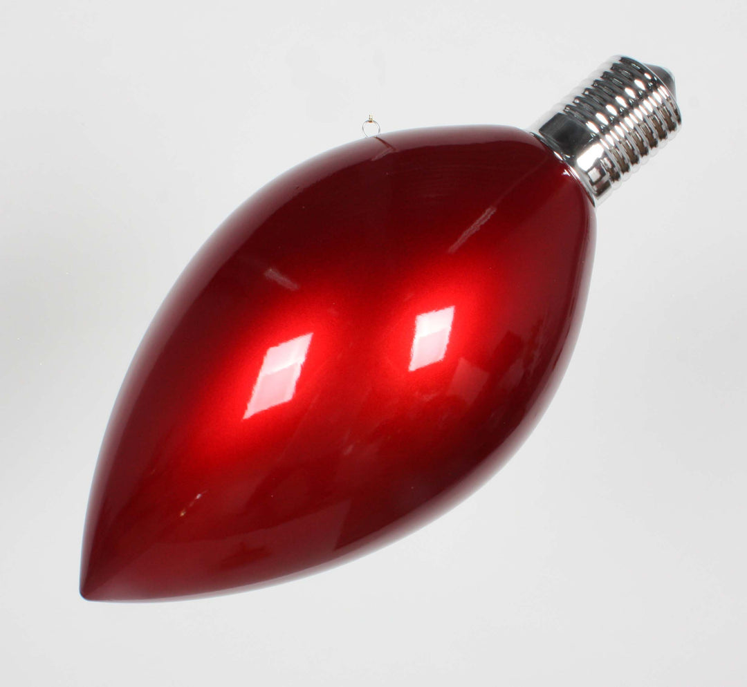 15" Light Bulb Ornament - Choice of Red or Green