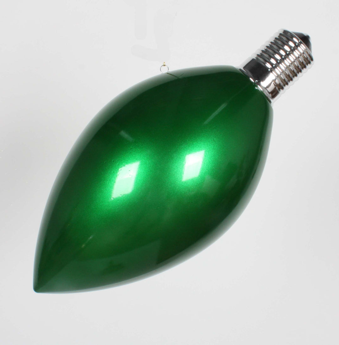 15" Light Bulb Ornament - Choice of Red or Green