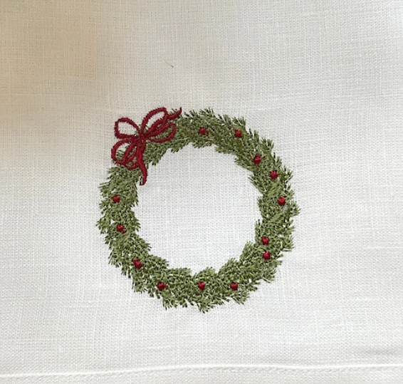 Cedar Wreath Velvet Pillow