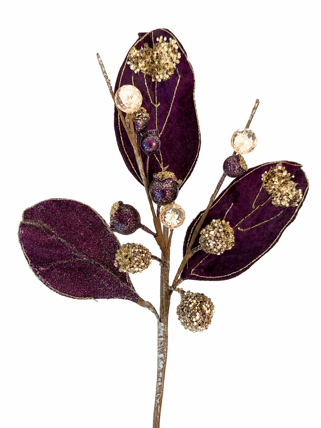 24" Gentleman Salal with Berry Spray - Purple