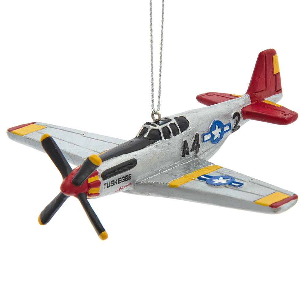 4.75" Tuskegee Airplane Ornament