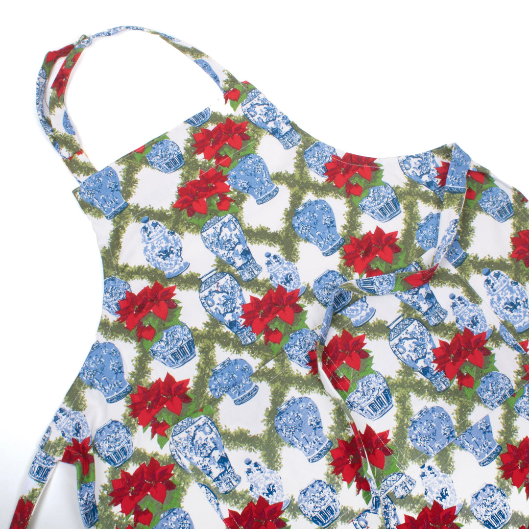 Poinsettias Adjustable Apron