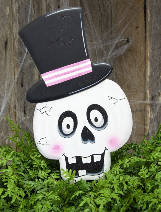 Top Hat Skeleton with Stake