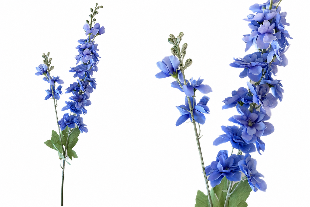 34" Garden Delphinium Spray - Periwinkle