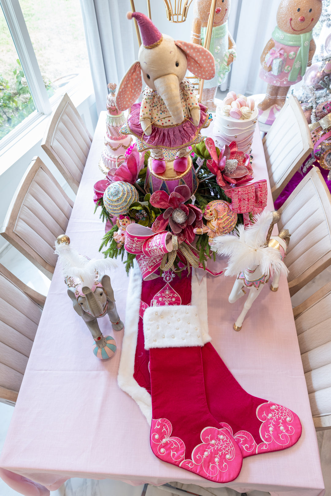 Pink Pearl Couture Stocking