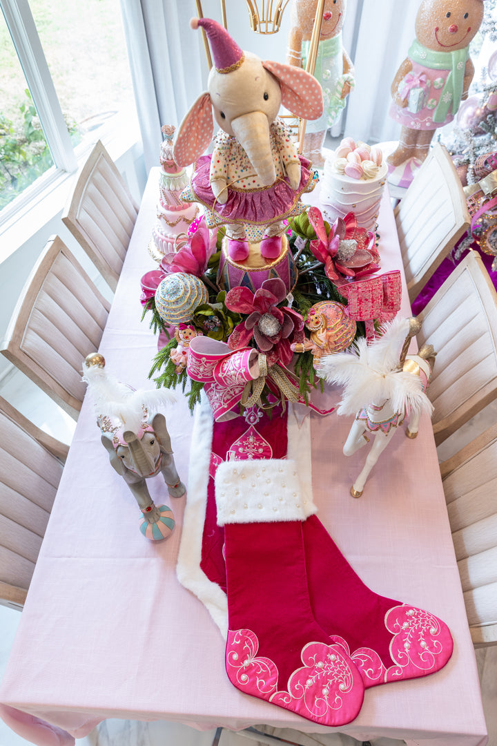 Pink Pearl Couture Stocking