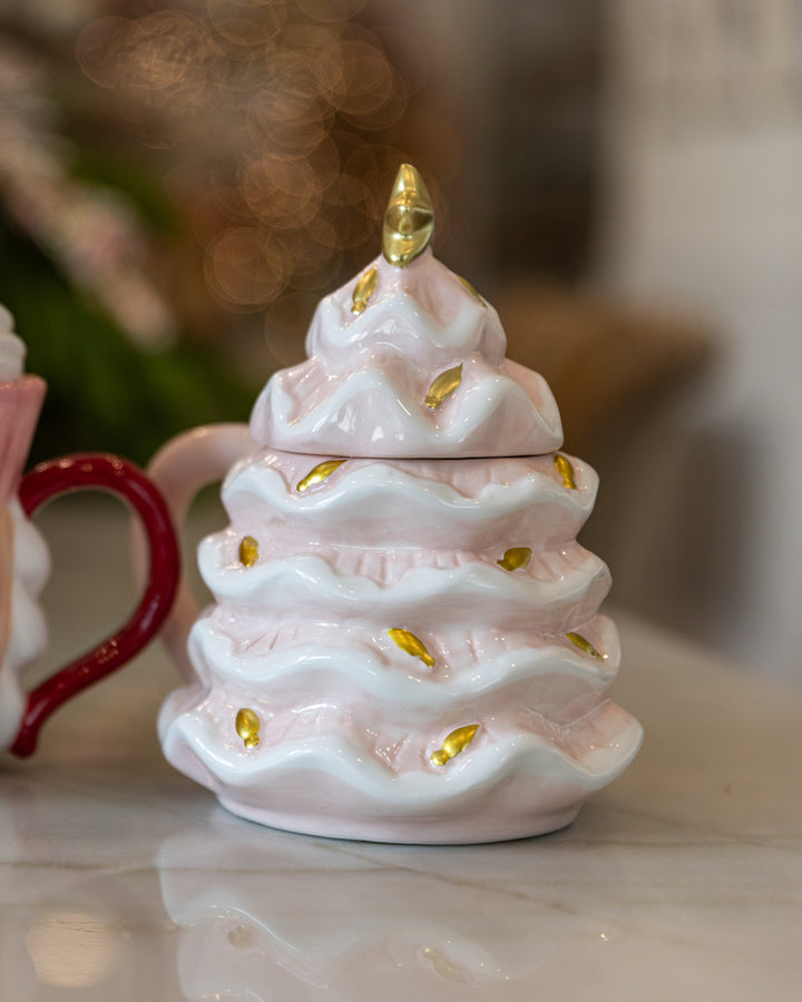 Pink Christmas Tree Mug