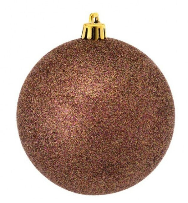 VP Glitter Ball - 100 MM Package of 4 - Chocolate Color