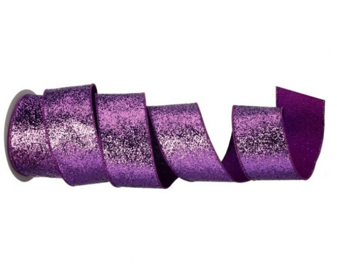 4" x 10Y Shimmer Glitter Wired Ribbon - Choice of 3 colors