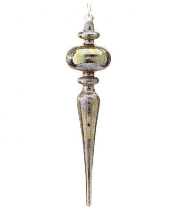 12.5" Mercury Glass Finial Ornament