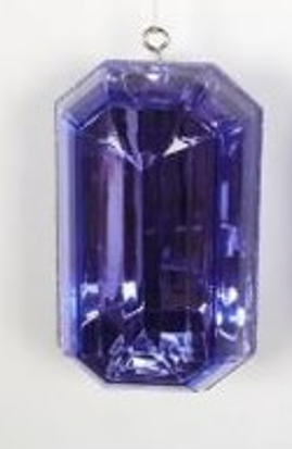 5" Acrylic Precious Gem Ornament - LAVENDER PURPLE - Choose from Rec or Oblong