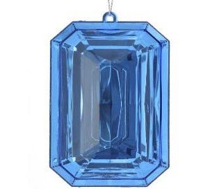 5" Acrylic Precious Gem Ornament -SAPPHIRE - Choose from Rec or Oblong