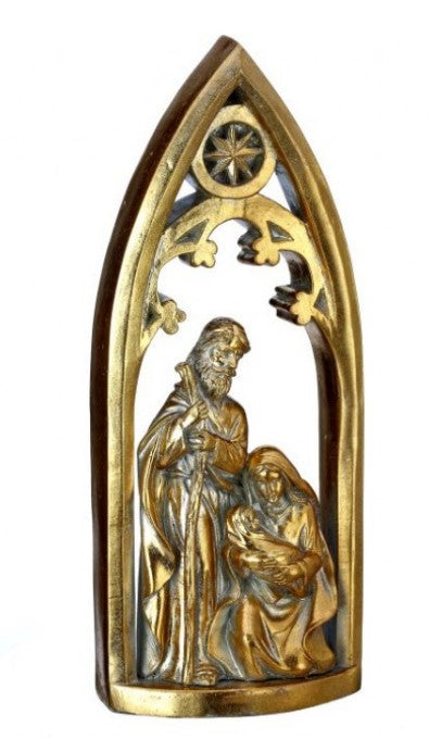 12" Resin Nativity Scene in Arched Crest