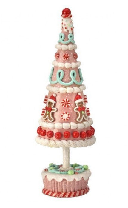 15.5" Claydough Gingerbread Candy Tree