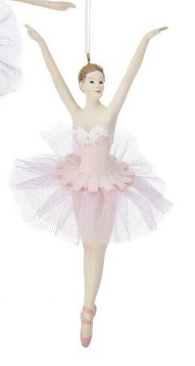 7.5" Resin Ballerina Ornaments - Choice of 2 Styles