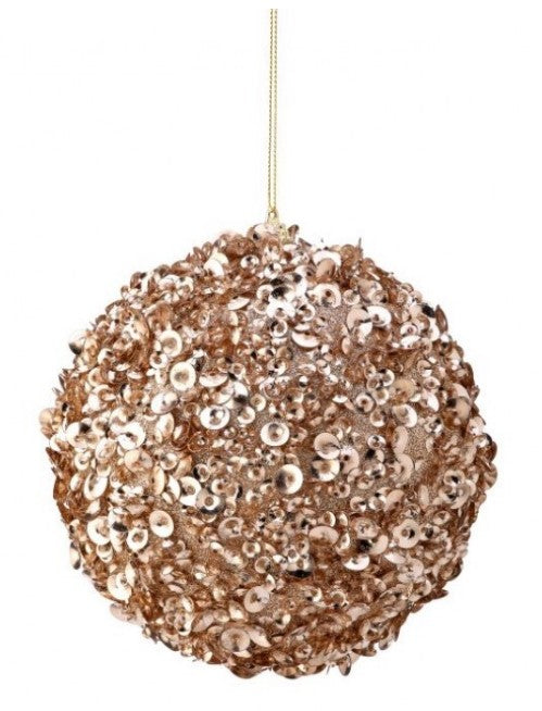 6" Glamorous Sequin Ball Ornament