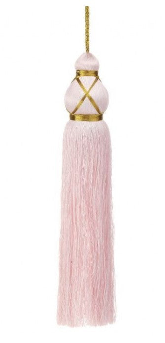 7.5" Heavy Tassle Ornament - Pink