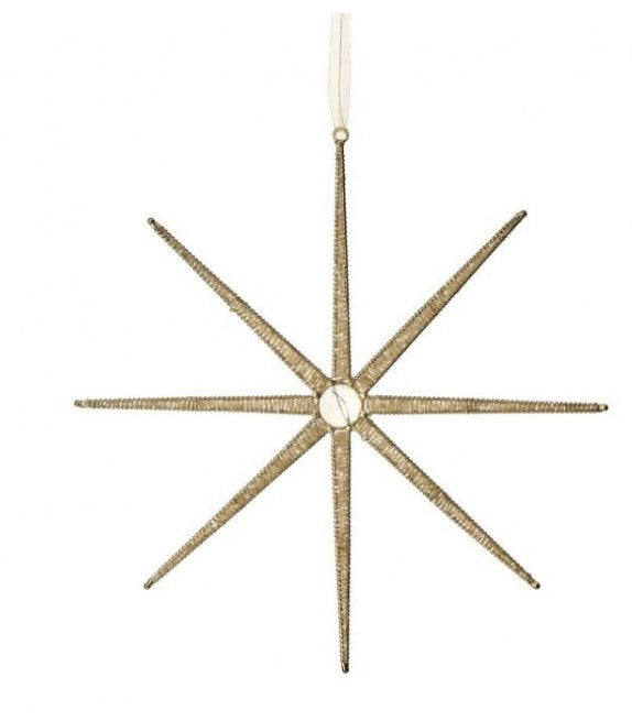 12" Desert Star Ornament - Gold